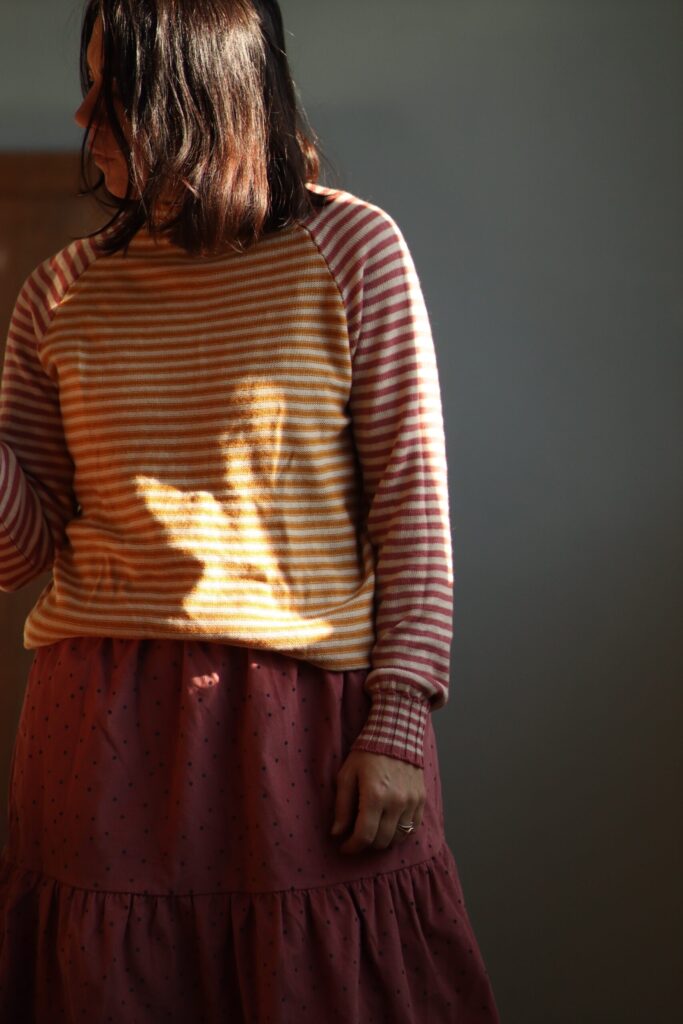 Falconiere - maglia manica raglan 100% lana